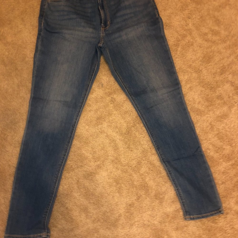 High-Waisted Wow Super-Skinny Ankle Jeans for Women - Size 12 Long